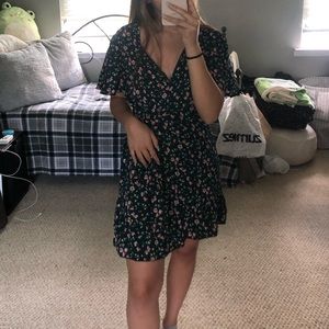 Floral Wrap Dress. Large